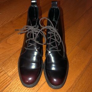 ZARA BASIC Lace up boot